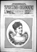 Antique Print Sporting Dramatic News 1884 Portrait Miss Rose Leclercq Lady 19th