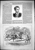 Old Sporting Dramatic News 1884 Phillip Beck Polo Horses Sport Swain Victorian