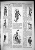 Original Old Antique Print 1884 Captious Critic Siants Sinners Robson Actors