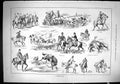 Antique Old Print 1884 Scratch Pack Hounds Dogs Horses Sport Hunting Swain 19th