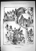 Old 1884 Edinburgh Paisley Abbey John Knox House Crook Stone Castle P Victorian