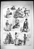 Old 1885 Good Resolutions Solomon Spriggins Bill Sikes Policeman New Victorian