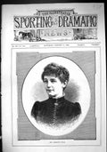 Original Old Antique Print 1885 Portrait Miss Henriette Polak Beautiful Woman