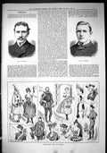 Old 1885 Andrews Tristram Fancy Dress Ball Dublin Ireland Henri Navar Victorian