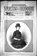 Old Antique Print Sporting Dramatic News 1885 Miss Nellie Reid Lady Rider 19th