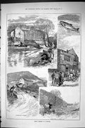 Old Sporting Dramatic News 1885 Trout Fishing Lathkiel Allport Mill P Victorian
