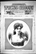 Old Antique Print Sporting Dramatic News 1885 Signora Francesca Zanfretta 19th