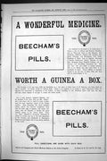 Antique Print Sporting Dramatic News 1885 Beechams Pills Druggists Medicine