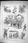Old 1885 Royal Visit Ireland Davy Newsman Watson Kingstown Balls Brid Victorian