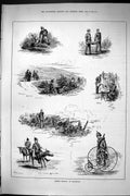 Old Sporting Dramatic News 1885 Easter Monday Brighton Advance Guard Victorian