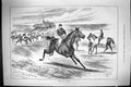 Old Print Sporting Dramatic News 1885 Horse Racing Jockeys Sport Sturgess 19th