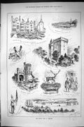 Old 1885 Royal Visit Ireland Blackrock Castle Kenmare Killarney Queen Victorian