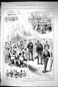 Old Sporting Dramatic News 1885 Royal Visit Ireland Citizens Ball Clo Victorian