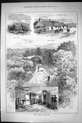 Old Sporting Dramatic News 1885 Trout Fishing River Doon Burns Cottag Victorian