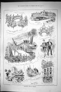 Old Sporting Dramatic News 1885 Royal Visit Ireland Donegall Belfast Victorian