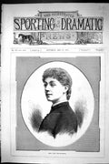 Antique Print Sporting Dramatic News 1885 Miss Kate Reeves-Smith Lady Woman