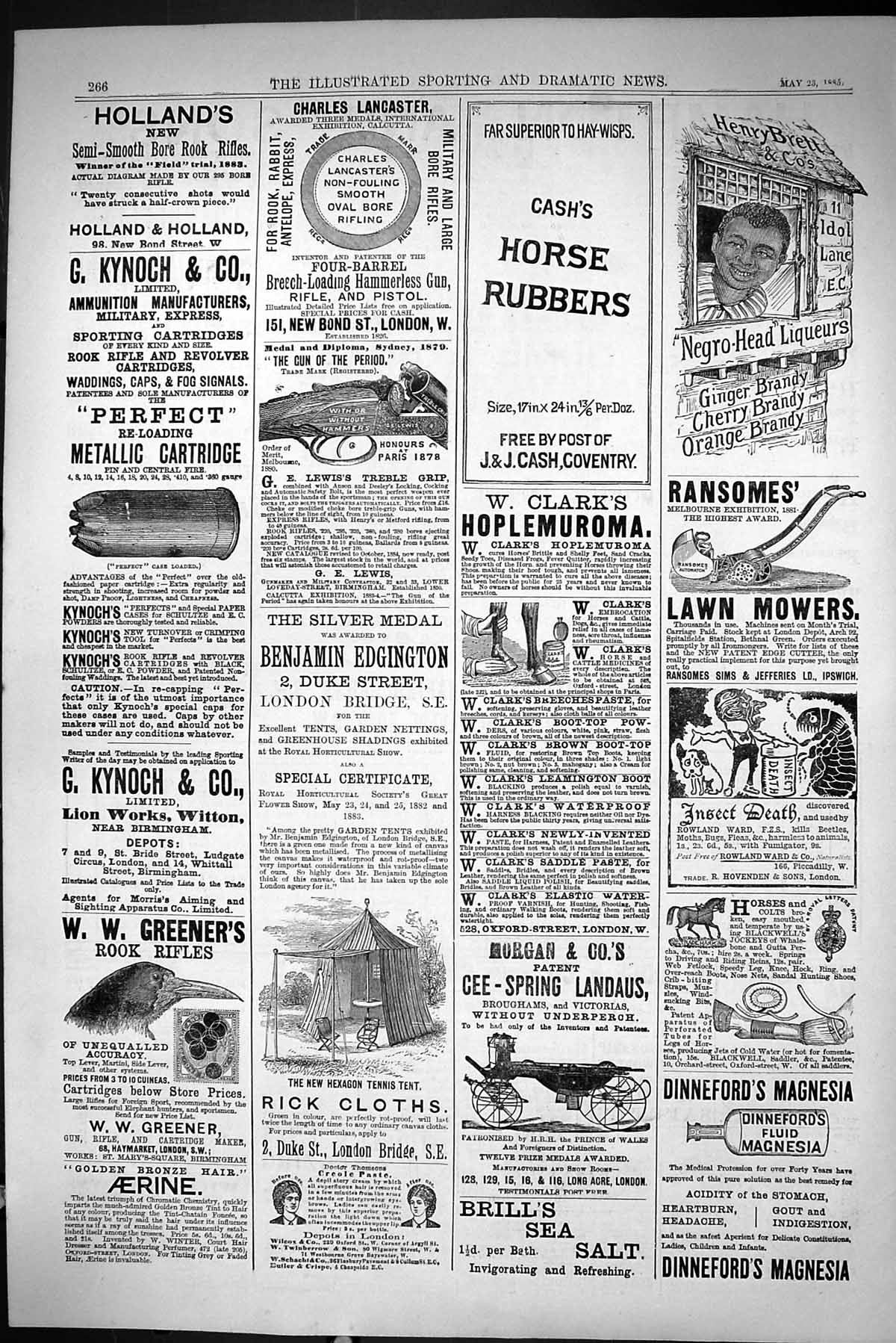 Antique Print Sporting Dramatic News 1885 Hollan Lancaster Gun Rick Clothes