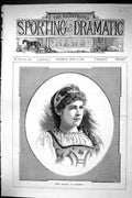 Antique Old Print Sporting Dramatic News 1885 Mdme. Valleria Nadeshda Theatre