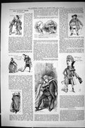 Old Sporting Dramatic News 1885 Captious Critic Lyceum Theatre Burche Victorian