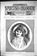 Antique Old Print Sporting Dramatic News 1885 Miss Letty Lind Beautiful Lady