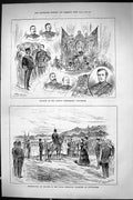 Old 1885 Banquet Queen'S Westminster Volunteers Probyn Castro Sherwoo Victorian