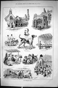 Old Sporting Dramatic News 1885 Sherbourne Dog Show Almshouses Pape P Victorian