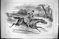 Old Sporting Dramatic News 1885 After The Duel Man Horse Galloping Ol Victorian