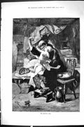 Old Sporting Dramatic News 1885 Happiest Time Mother Little Baby Fine Victorian