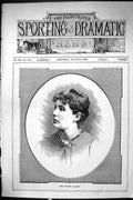 Antique Print Sporting Dramatic News 1885 Miss Victoria Lacoste Lady Woman 19th