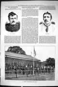 Old Sporting Dramatic News 1885 Sullivan William Gunn Bicycle Champio Victorian