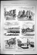 Old Sporting Dramatic News 1885 Yachting Port Weymouth Edmund Portlan Victorian