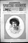 Antique Old Print Sporting Dramatic News 1885 Miss Florence Bealf Lady Woman
