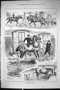 Old Sporting Dramatic News 1885 Toilers By The Sea Horses Waggons Stu Victorian