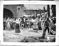 Old Sporting Dramatic News 1885 Scene Close Fete Music Romance Llover 19th