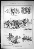 Old Sporting Dramatic News 1885 Royal Artillery Sports Aldershot Dacr Victorian