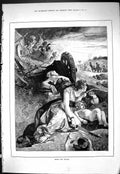 Old Print Sporting Dramatic News 1885 Dead Bodies After Battle Siers War 19th
