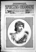 Old Antique Print Sporting Dramatic News 1885 Portrait Miss Rosina Vokes 19th
