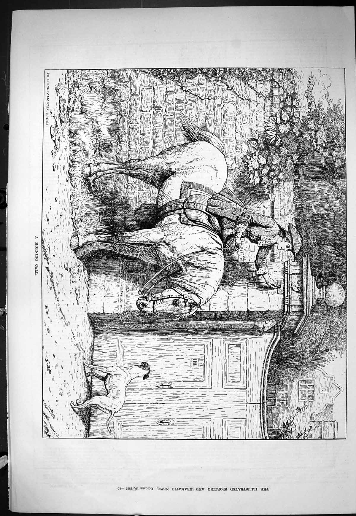 Old Sporting Dramatic News 1885 Phoenix Athletic Sport Sayes Cheetah Victorian