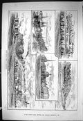 Old Sporting Dramatic News 1885 Rifle Shooting Devon Middlesex Bridge Victorian