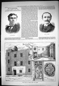 Old Sporting Dramatic News 1885 Felix Morris Gurdon House Balfe Born Victorian