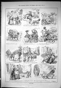 Old Sporting Dramatic News 1885 Our Goat Cart Gubbins Comedy Sketches Victorian