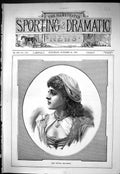Antique Old Print Sporting Dramatic News 1885 Portrait Miss Phyllis Broughton