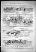 Old Sporting Dramatic News 1885 Horse Training Grounds Royston Heath Victorian