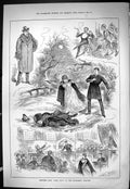 Old Sporting Dramatic News 1885 Dark Days Haymarket Theatre Actors Sc Victorian