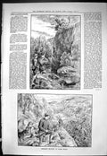 Old Sporting Dramatic News 1885 Pheasant Shooting Wales Hunting Sport Victorian