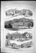 Old Sporting News 1885 Hunting Goodwoos Stables Stansted Whiteways Mo Victorian