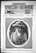 Old Antique Print Sporting Dramatic News 1885 Miss Lingard Beautiful Lady 19th