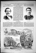 Old Sporting Dramatic News 1885 Jules Riviere Brutton Spartan Harrier Victorian