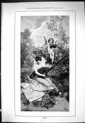 Old Sporting Dramatic News 1885 Melody Young Woman Music Cherub Fine Victorian