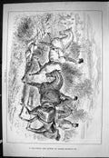 Old Sporting Dramatic News 1885 Walking Pace Hunting Horses Huntsmen Victorian